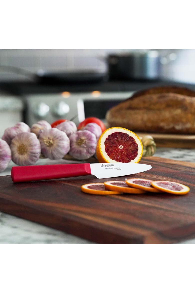 INNOVATIONwhite® 3-Inch Ceramic Paring Knife, White Blade, Alternate, color, Red