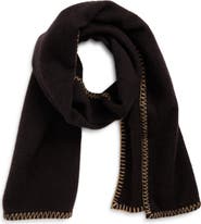 Vince Blanket Stitch Merino Wool Wrap