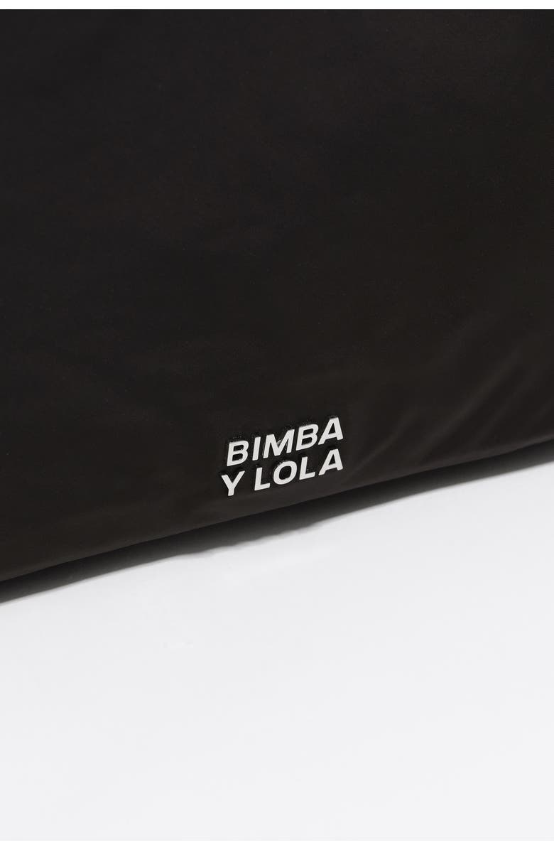 Bimba y Lola Nylon Pocket Bucket Bag, Alternate, color, Charcoal