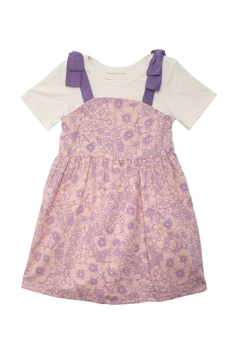 Mabel + Honey Flower Power Two Piece Set, Main, color, Pink