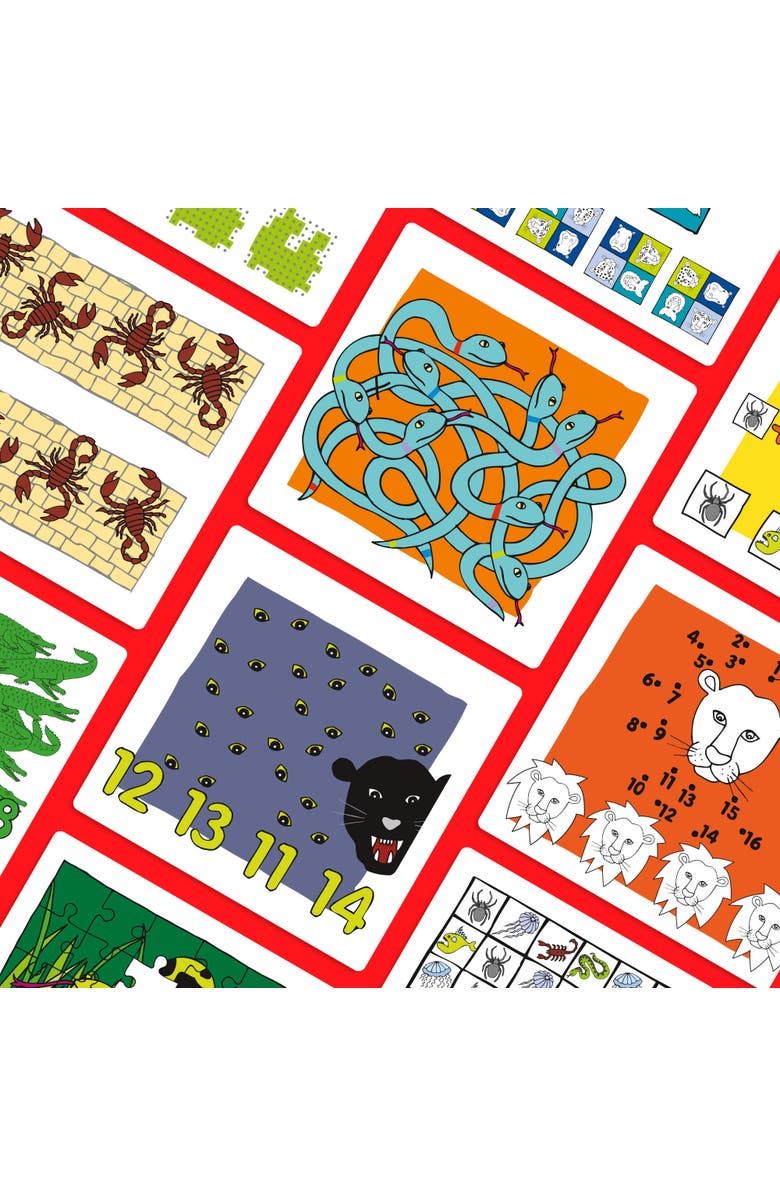 HABA Logic Case Extension Set Dangerous Animals Ages 7+ Travel Games, Learning Toys, Flash Cards for Kids, Brain Teaser Puzzle Games, Alternate, color, 