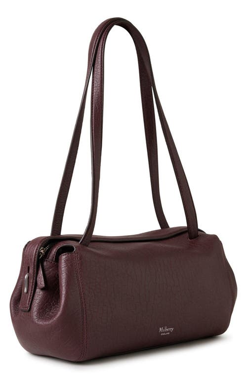 Mulberry Small Meadow Leather Shoulder Bag In Black Cherry