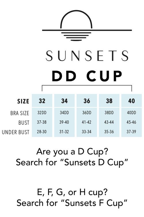 Sunsets Elsie Bikini Swimsuit Top In Blue