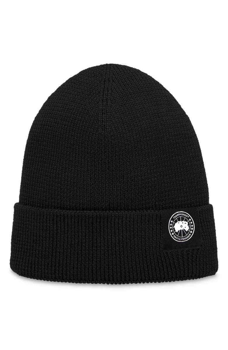Canada Goose Merino Wool Beanie, Main, color, 