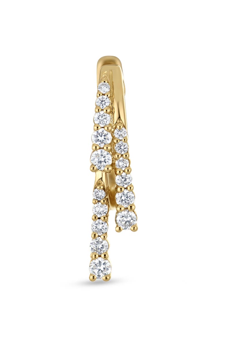 Audrey 18K Gold Diamond Pavé Hoop Earrings, Alternate, color, 18K GOLD