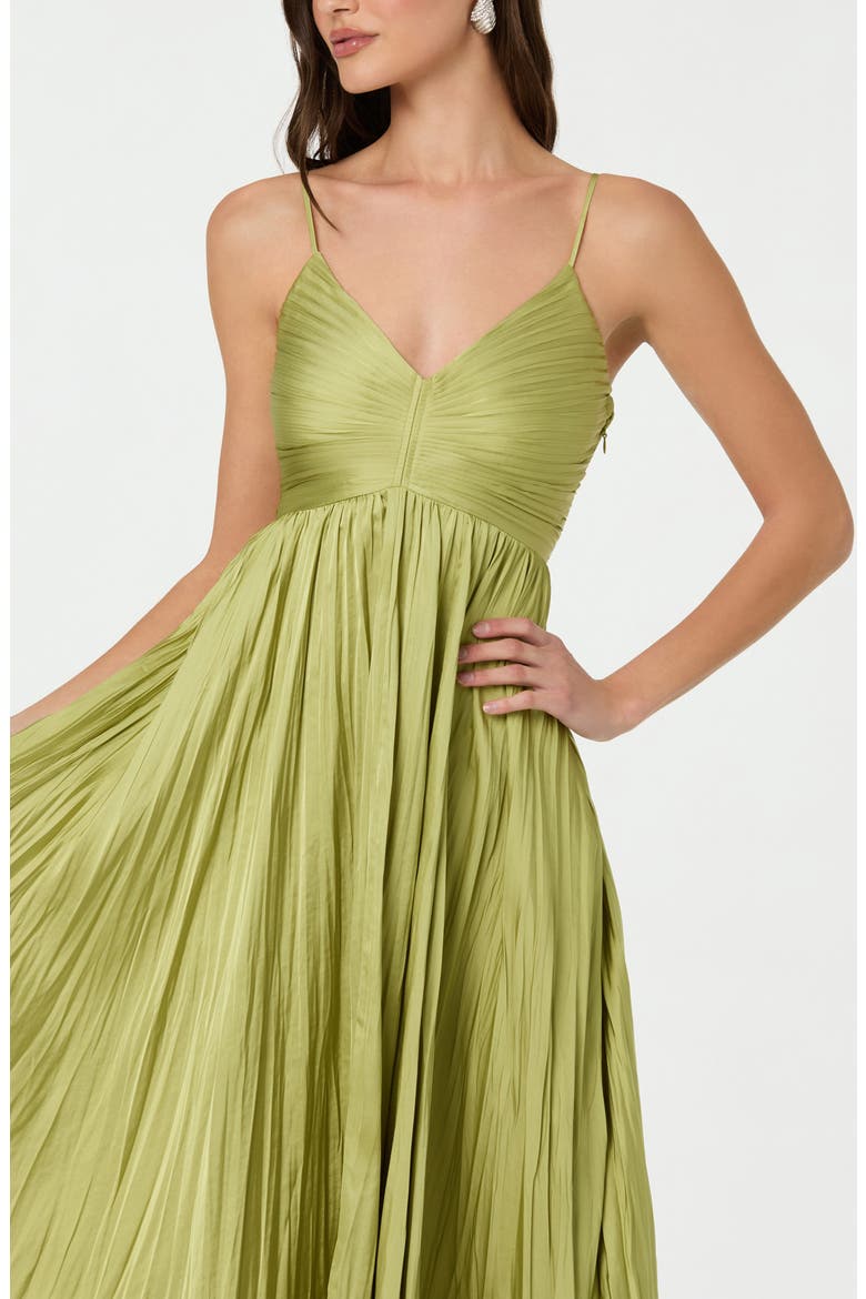 Maeve Midi Dress, Alternate, color, LIME
