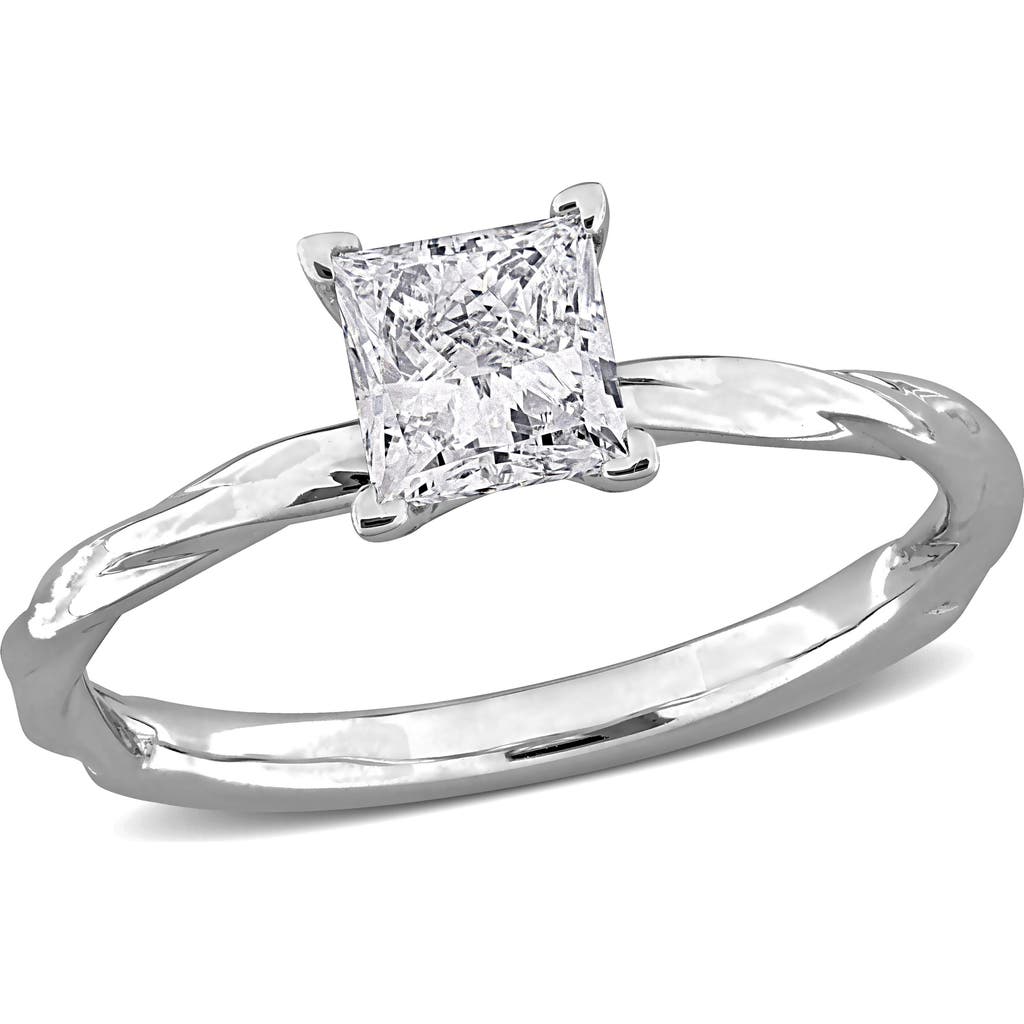 Julianna B. 1 ctw Lab-Grown Diamond Princess Solitaire Ring 18k in White Gold  product