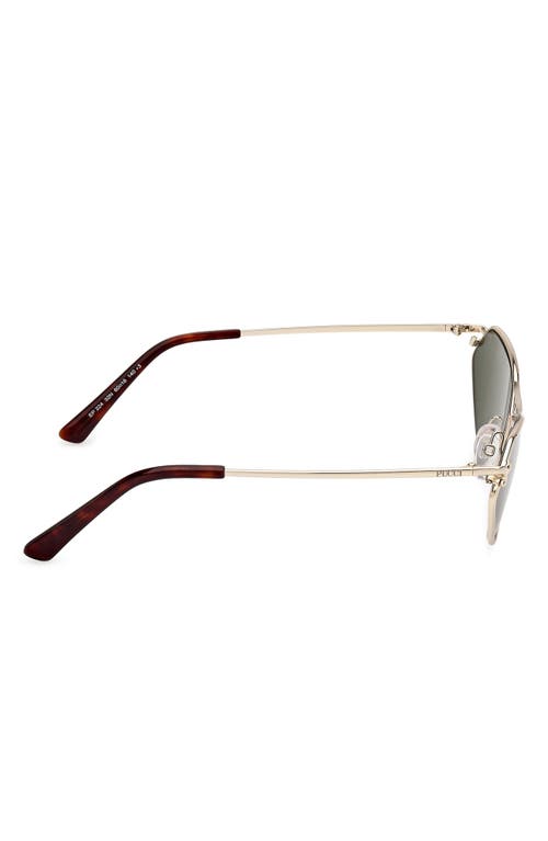 Pucci Geometric Metal & Acetate Rectangle Sunglasses In Brown