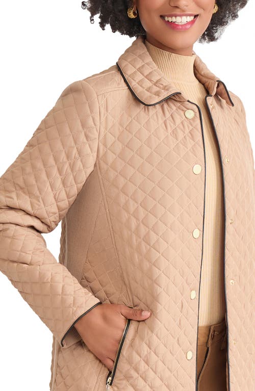 Jones New York Quilted Jacket In Neutral