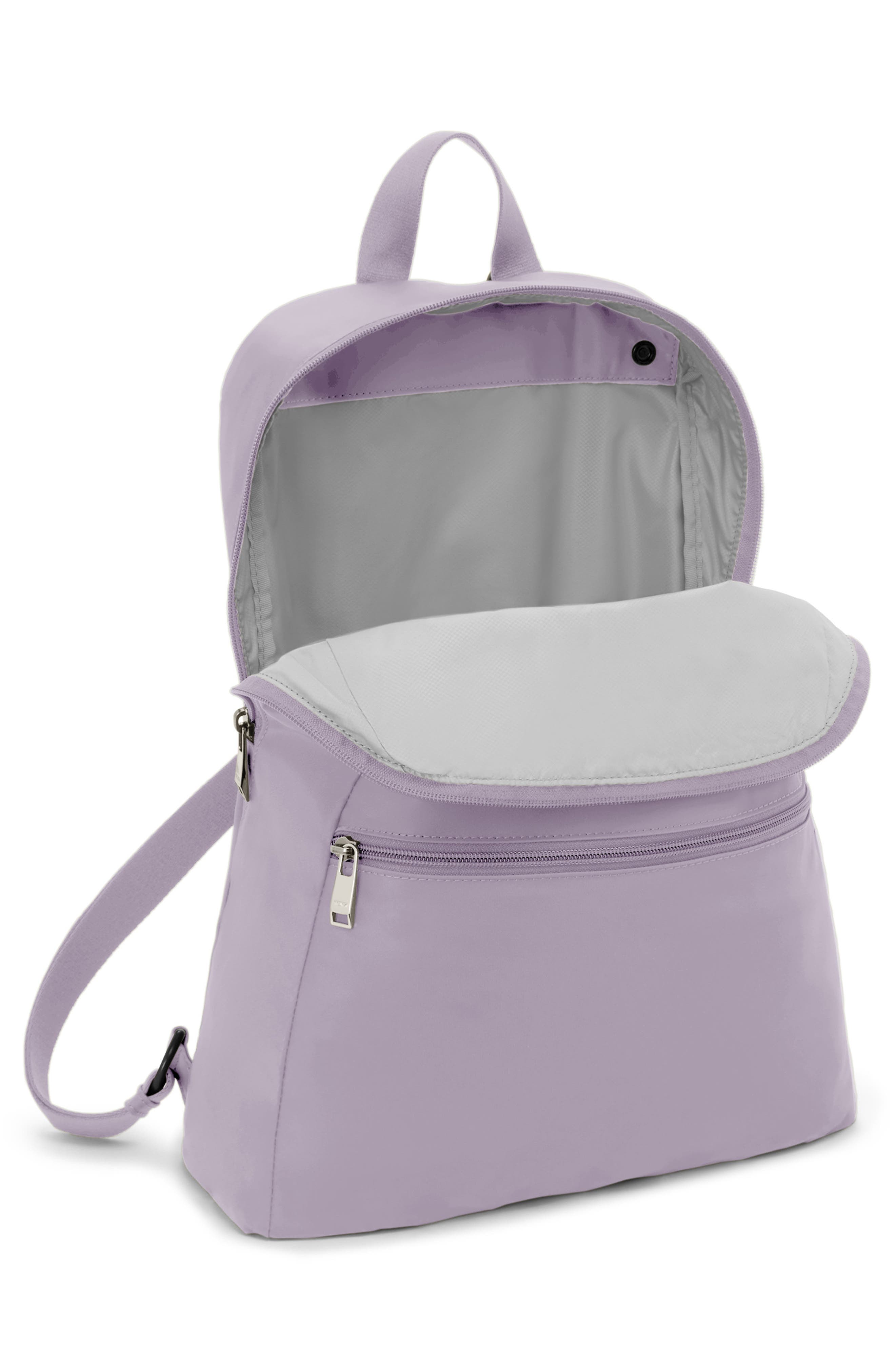 TUMI Just in Case Packable Nylon Travel Backpack, Alternate, color, Lavender