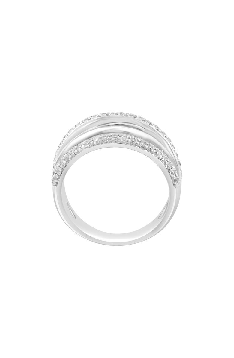 EFFY Sterling Silver White Ziron Band Ring, Alternate, color, White