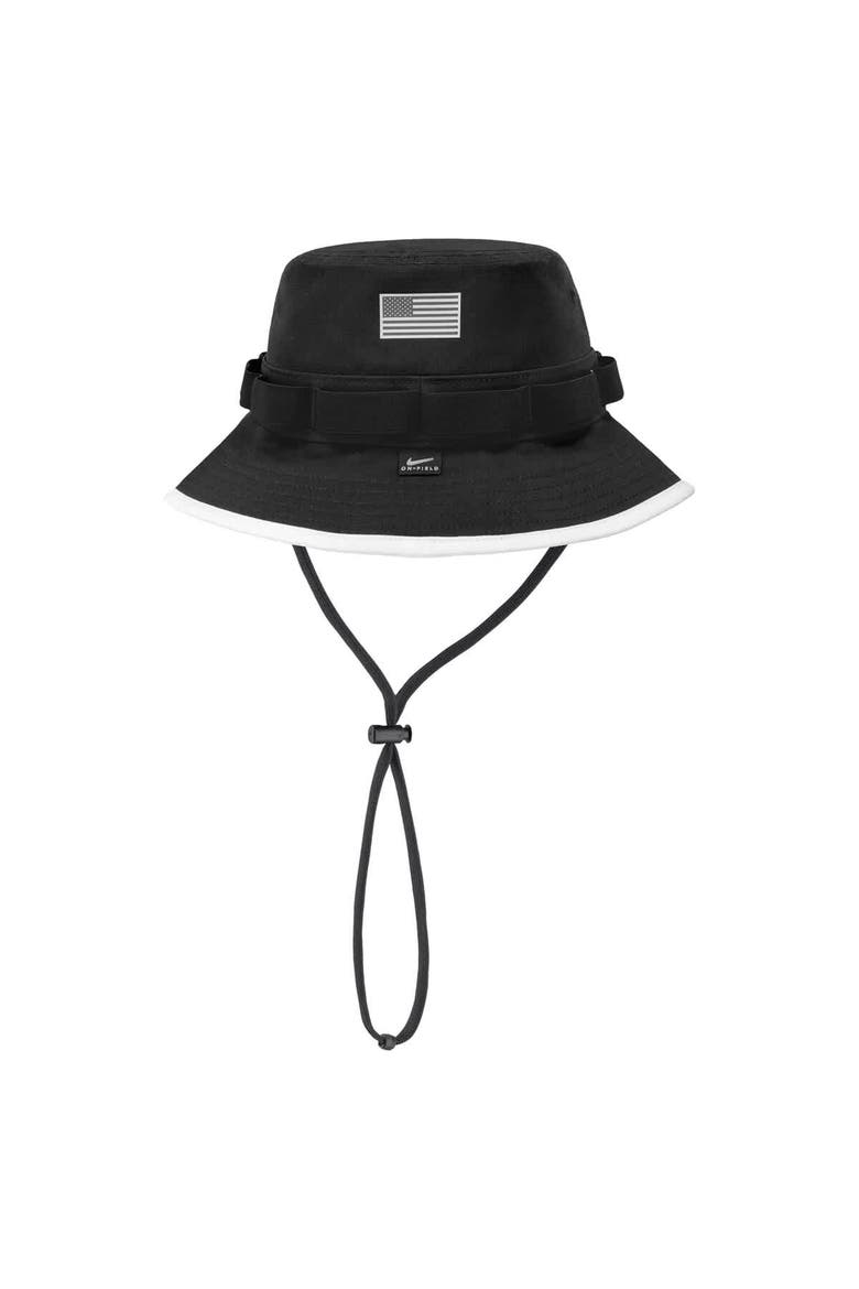 Men's Nike  Black Army Black Knights Army 250 Collection Boonie Dri-FIT Bucket Hat, Alternate, color, Black