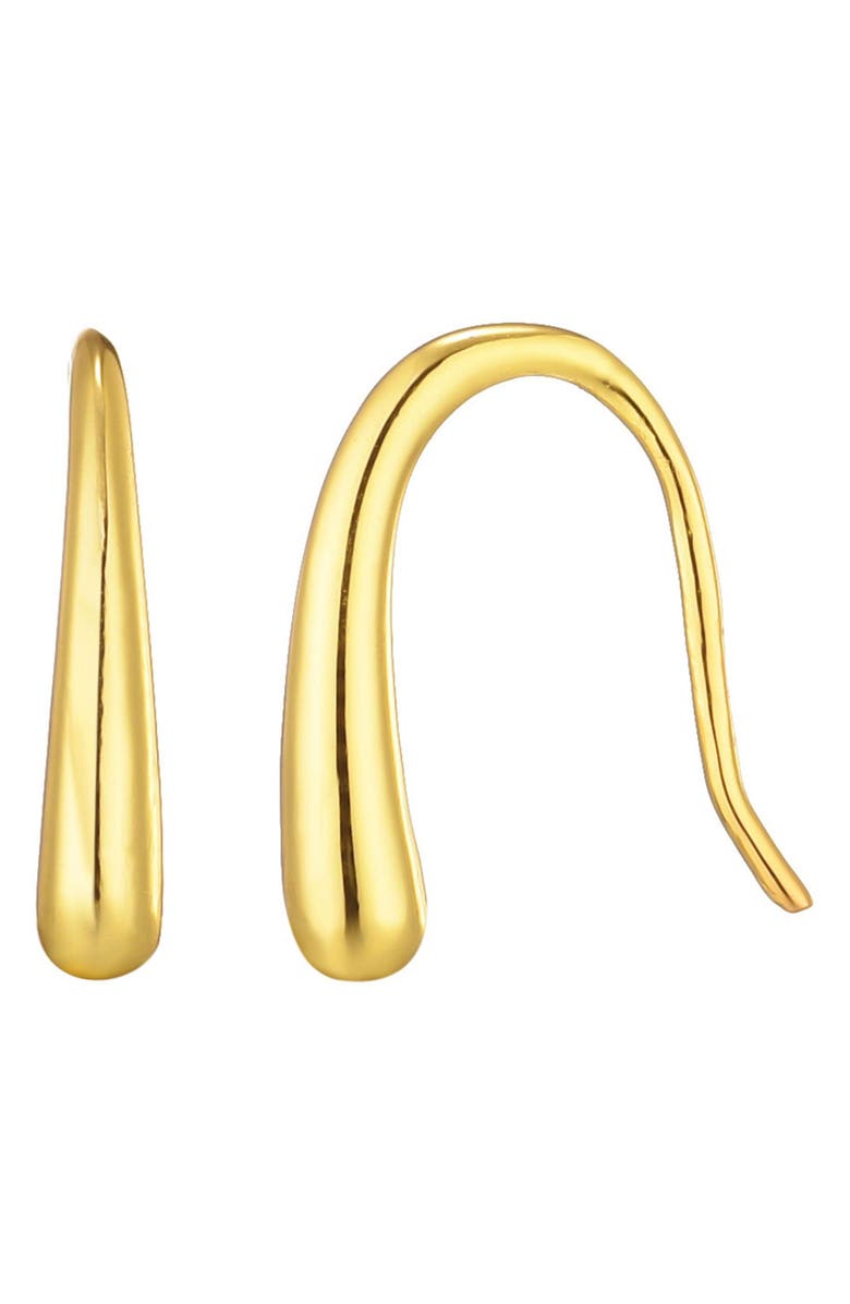 ADORNIA FINE 925 Sterling Silver Teardrop Earrings, Alternate, color, Gold