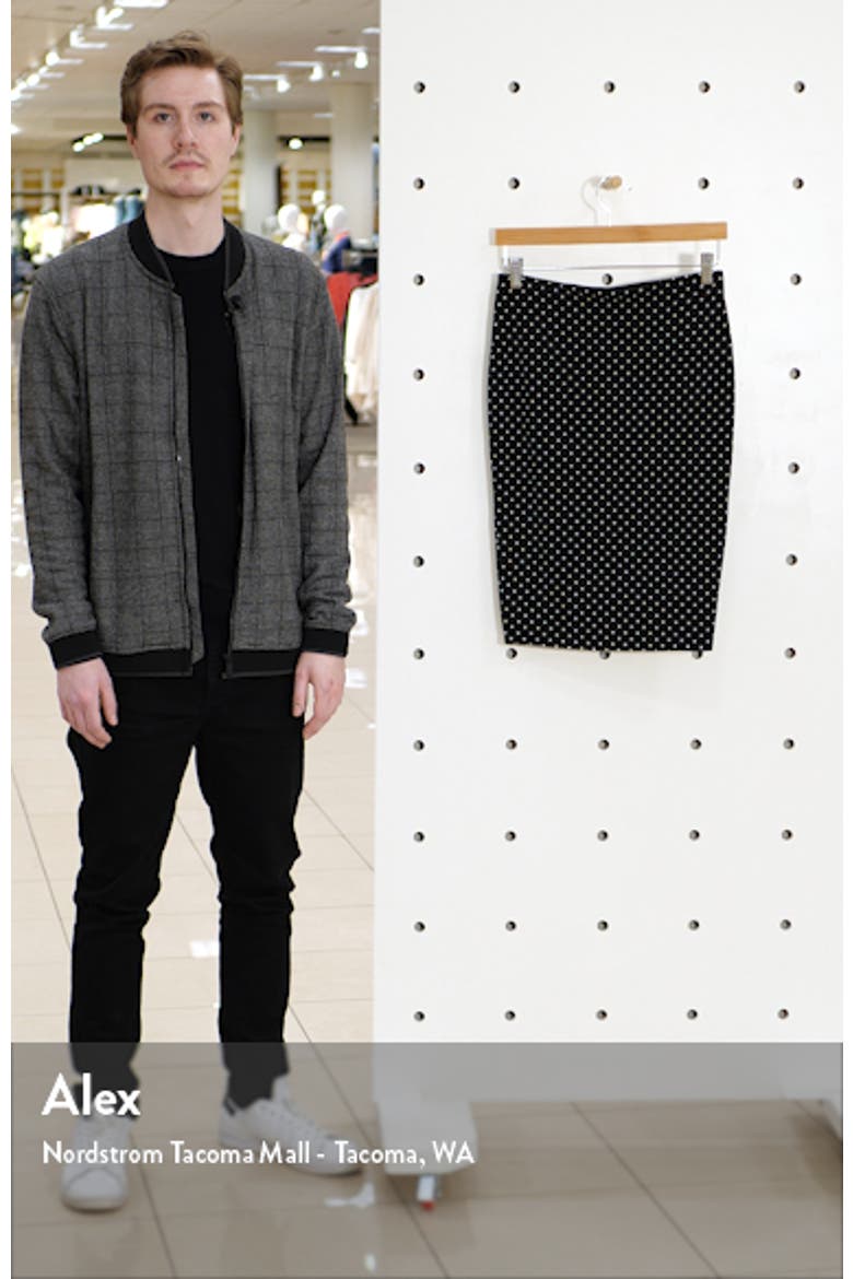 'Island Pin Dot' Midi Tube Skirt video