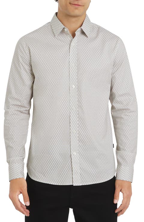 Chancey Stretch Cotton Button-Up Shirt
