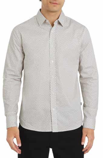 DKNY SPORTSWEAR Chancey Stretch Cotton Button-Up Shirt