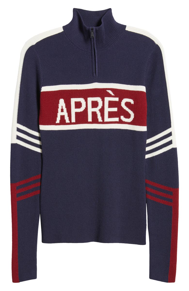 Alp N Rock Kate Quarter Zip Rib Sweater, Alternate, color, 