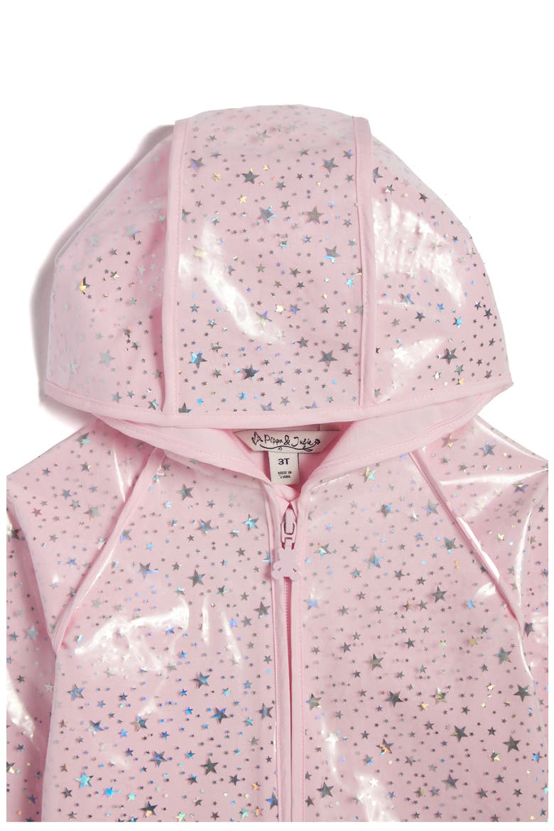 Kids' Chelsey Starry Rain Jacket, Alternate, color, PINK