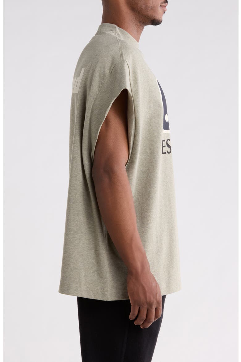 x Franklin '90s Cutoff Cotton T-Shirt, Alternate, color, SEAL HEATHER