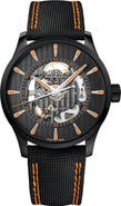 MIDO Multifort Skeleton Vertigo Automatic Webbing Strap Watch, 42mm