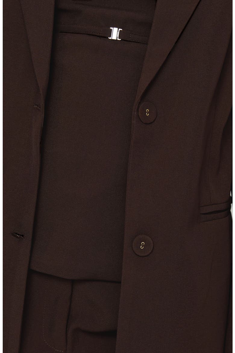 Crowd Pleaser Oversize Blazer, Alternate, color, CHOCOLATE