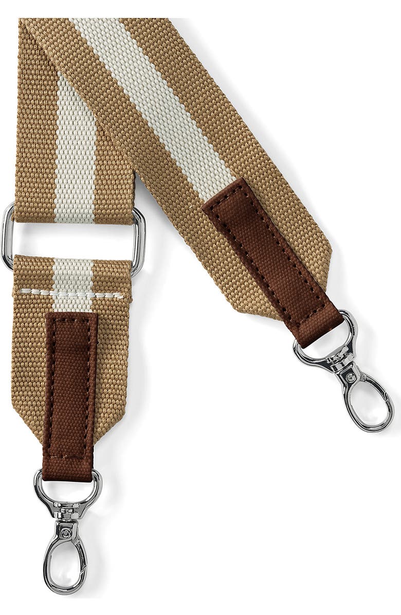 Lands' End Adjustable Fashion Crossbody Strap, Main, color, Rich Camel/Natural