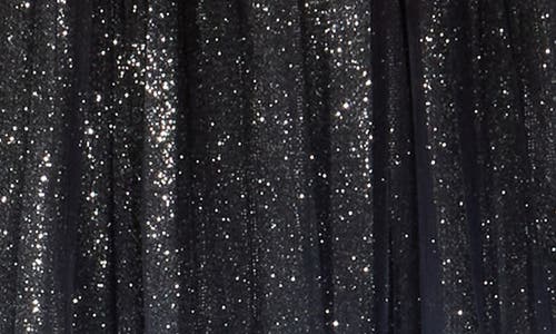 Ichi Ombré Pleated Skirt In Black