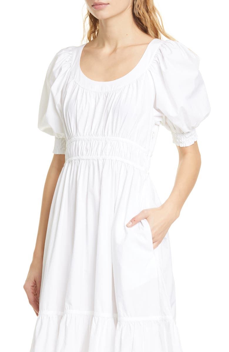 Ulla Johnson Juniper Puff Sleeve Midi Dress, Alternate, color,