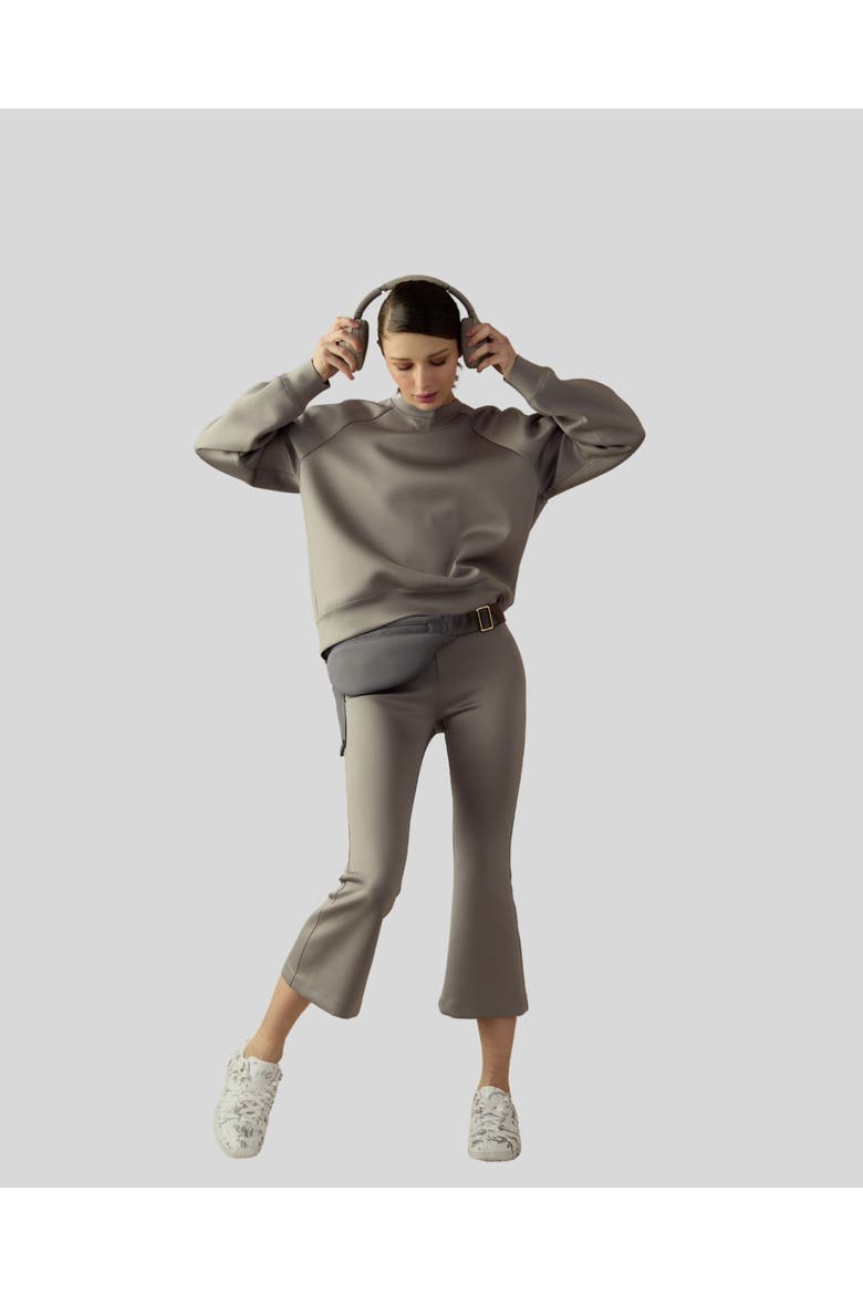 Bonded Pullover Sweatshirt, Main, color, Grey