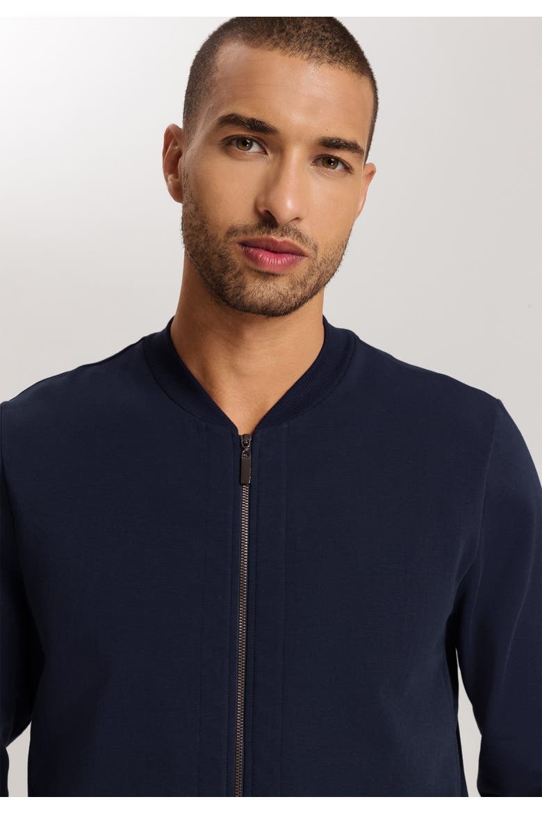 Natural Living Organic Cotton Zip-Up Jacket, Alternate, color, Deep Navy