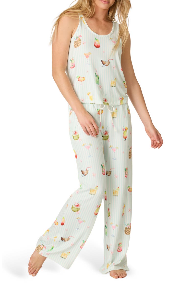 Its 5 Somewhere Pajamas, Main, color, LIGHT AQUA
