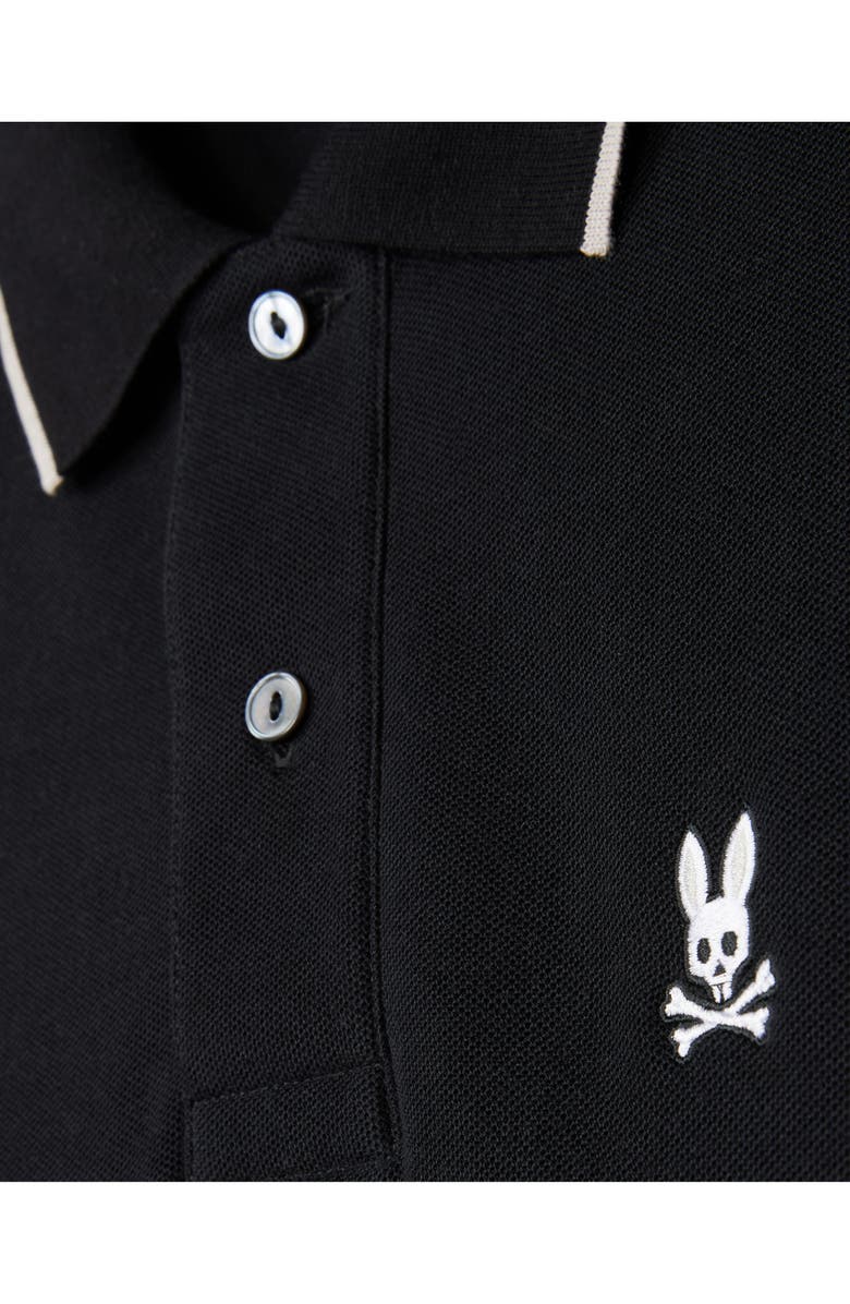 Psycho Bunny Cambridge Tipped Piqué Knit Polo, Alternate, color,