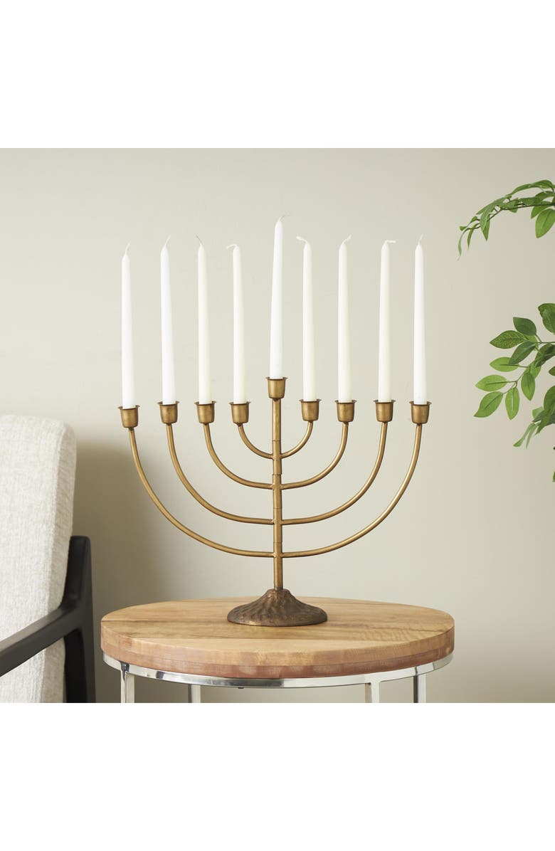 WILLOW ROW Eclectic Bronze Menorah, Alternate, color,