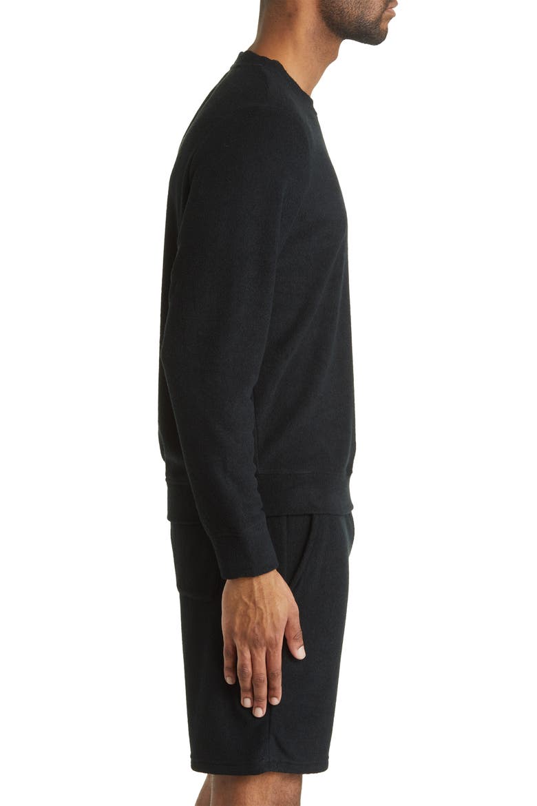 Coen Brushed Terry Cloth Crewneck Sweatshirt, Alternate, color, TAR