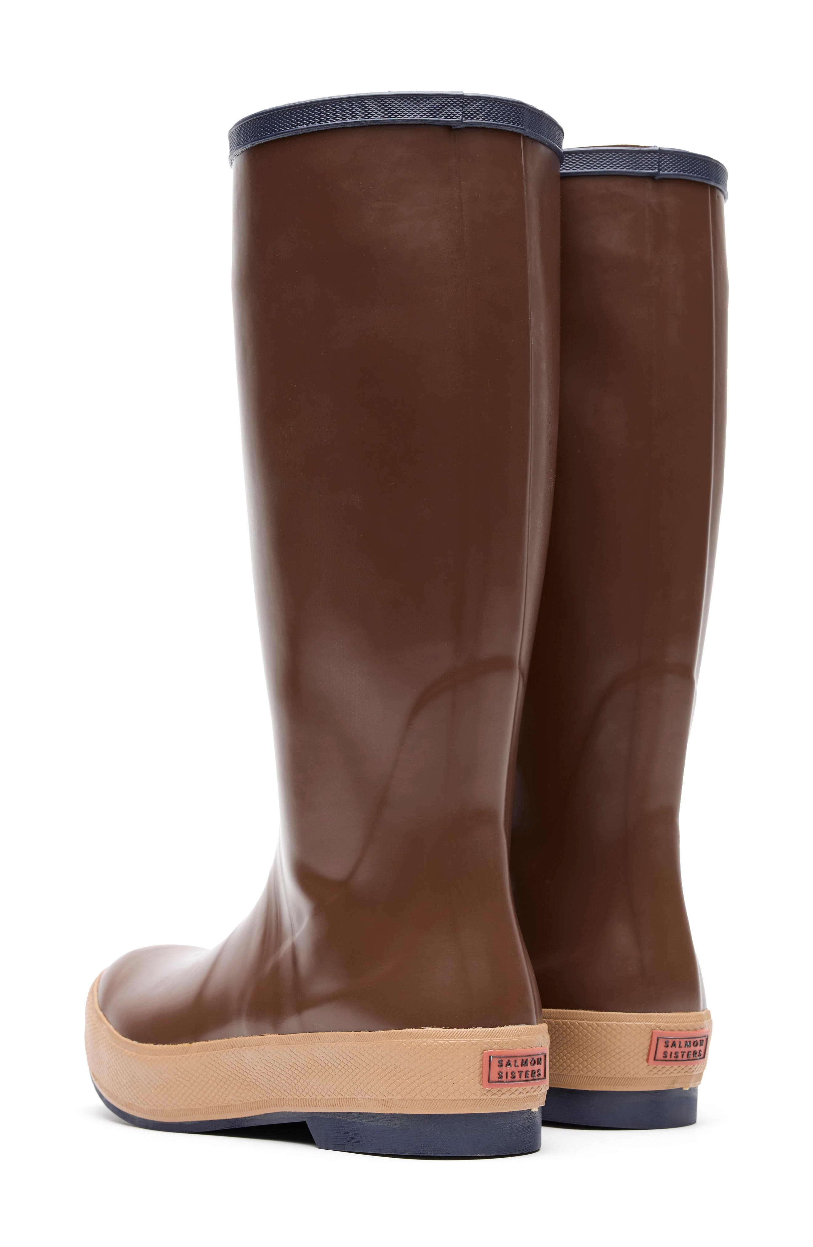 XTRATUF x Salmon Sisters 15-Inch Legacy Waterproof Boot, Alternate, color, Brown/Kelp/Oyster