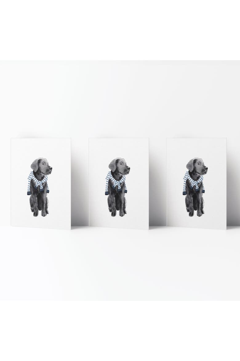 Everyday Greeting Card Pack (3ct) "Preppy Black Lab", Main, color, Multi-Pack