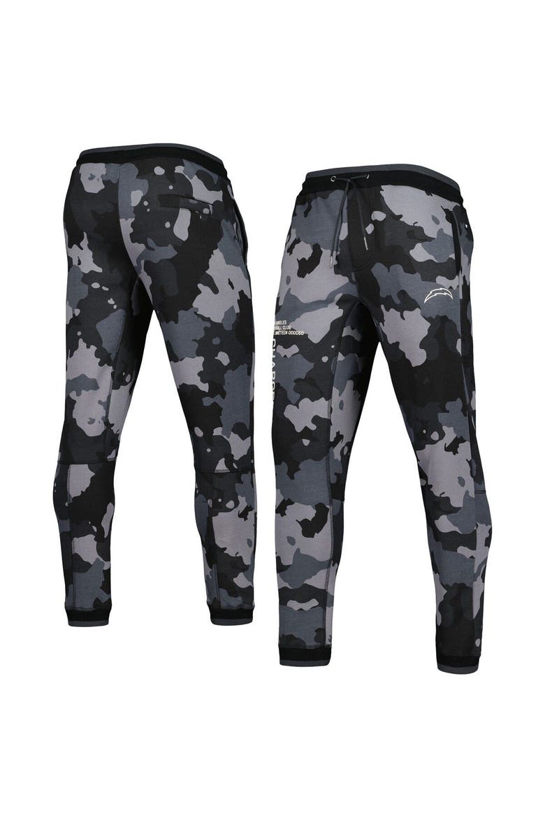 Unisex The Wild Collective Black Los Angeles Chargers Camo Jogger Pants, Main, color, Black