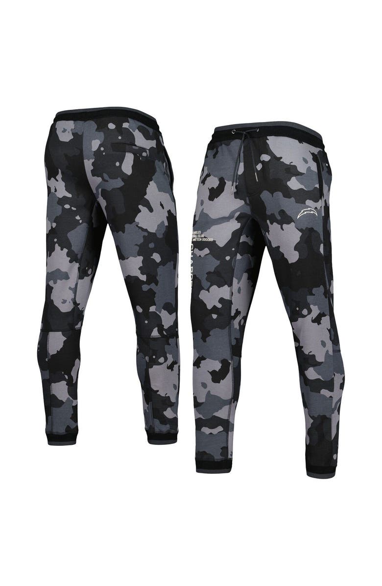 THE WILD COLLECTIVE Unisex The Wild Collective Black Los Angeles Chargers Camo Jogger Pants, Main, color, Black