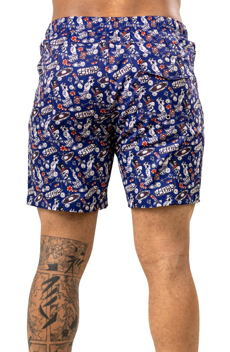 Maceoo Swim Marthyr Print Swim Trunks, Alternate, color,