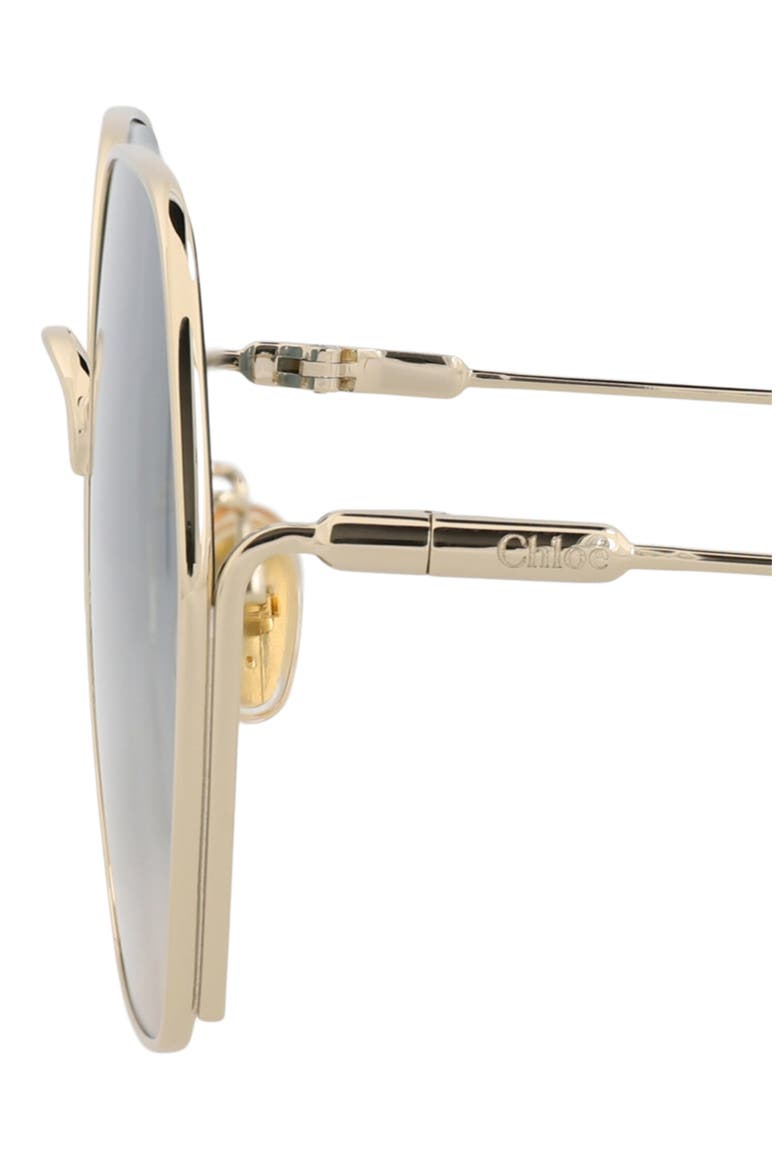 59mm Rectangular Gradient Sunglasses, Alternate, color, GOLD/ GREEN
