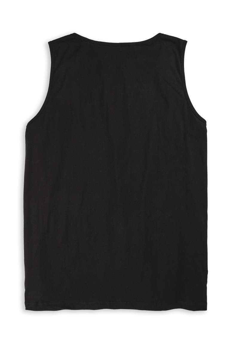 Big & Tall Americana Sleeveless T-Shirt, Alternate, color, BLACK