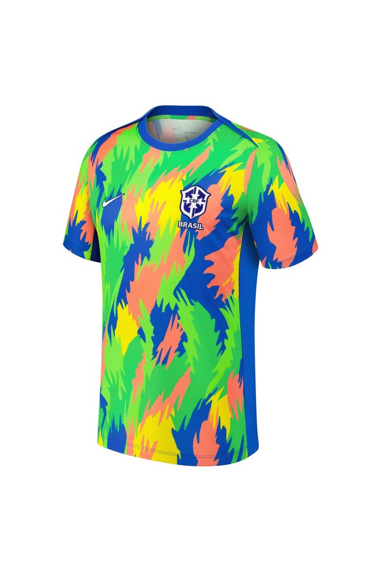 Men's Nike Blue Brazil Women's National Team 2025 Academy Pro Pre-Match Performance Top, Alternate, color, Blue