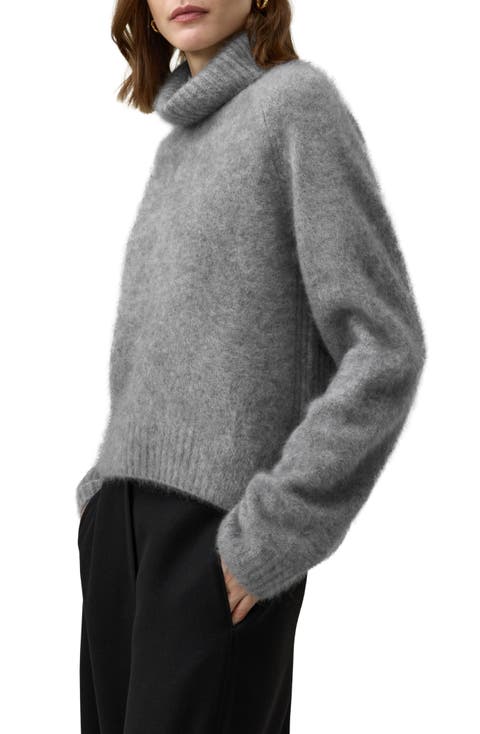 Women's Brushed Cashmere Turtleneck Sweater