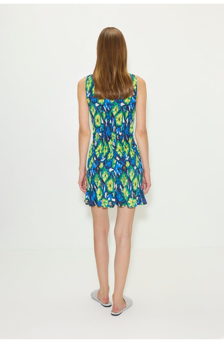 SIMONMILLER Belle Smocked Mini Dress, Alternate, color, Abstract Floral