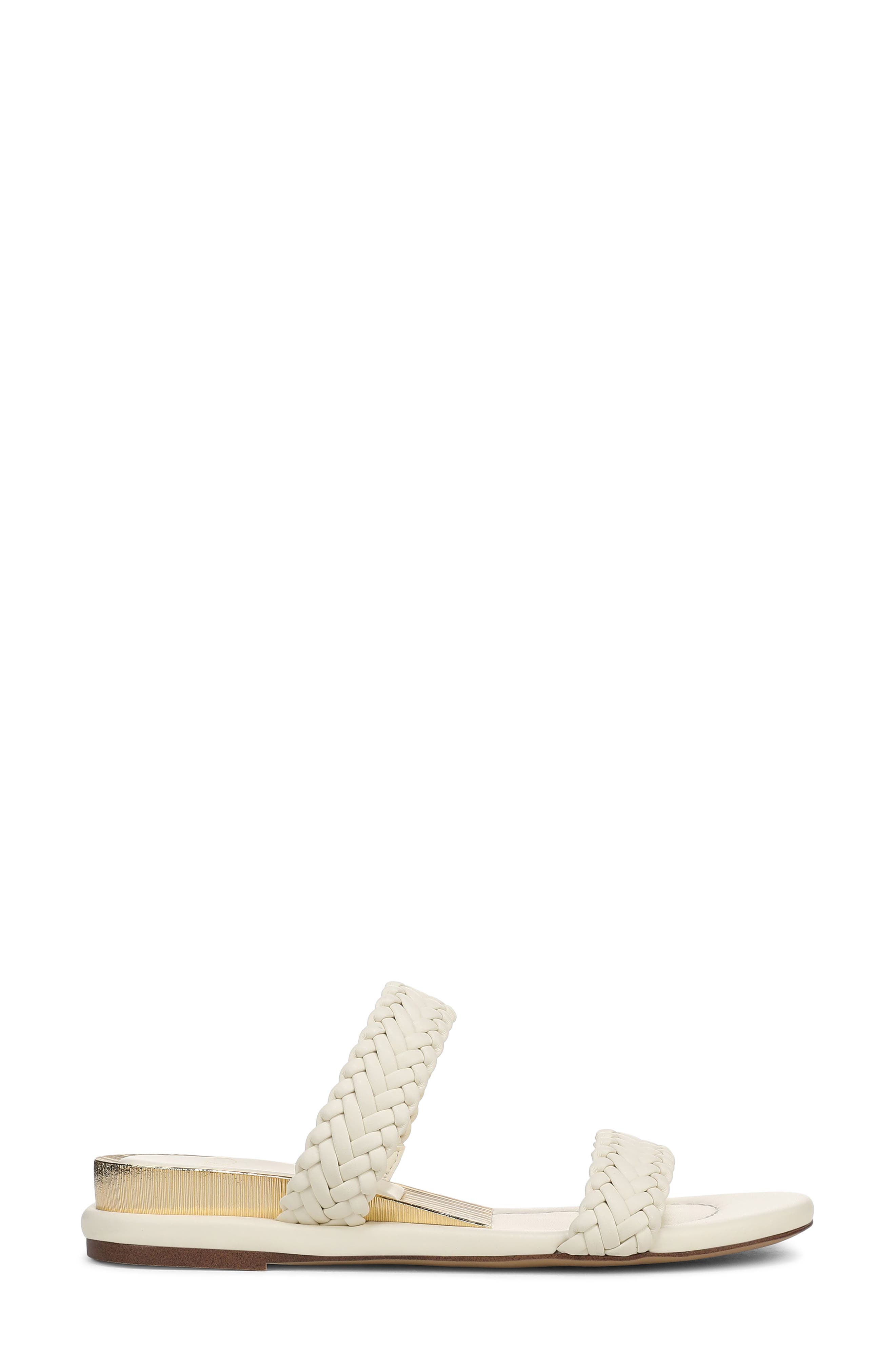 Maggie Two-Strap Wedge Sandal, Alternate, color, MARSHMALLOW