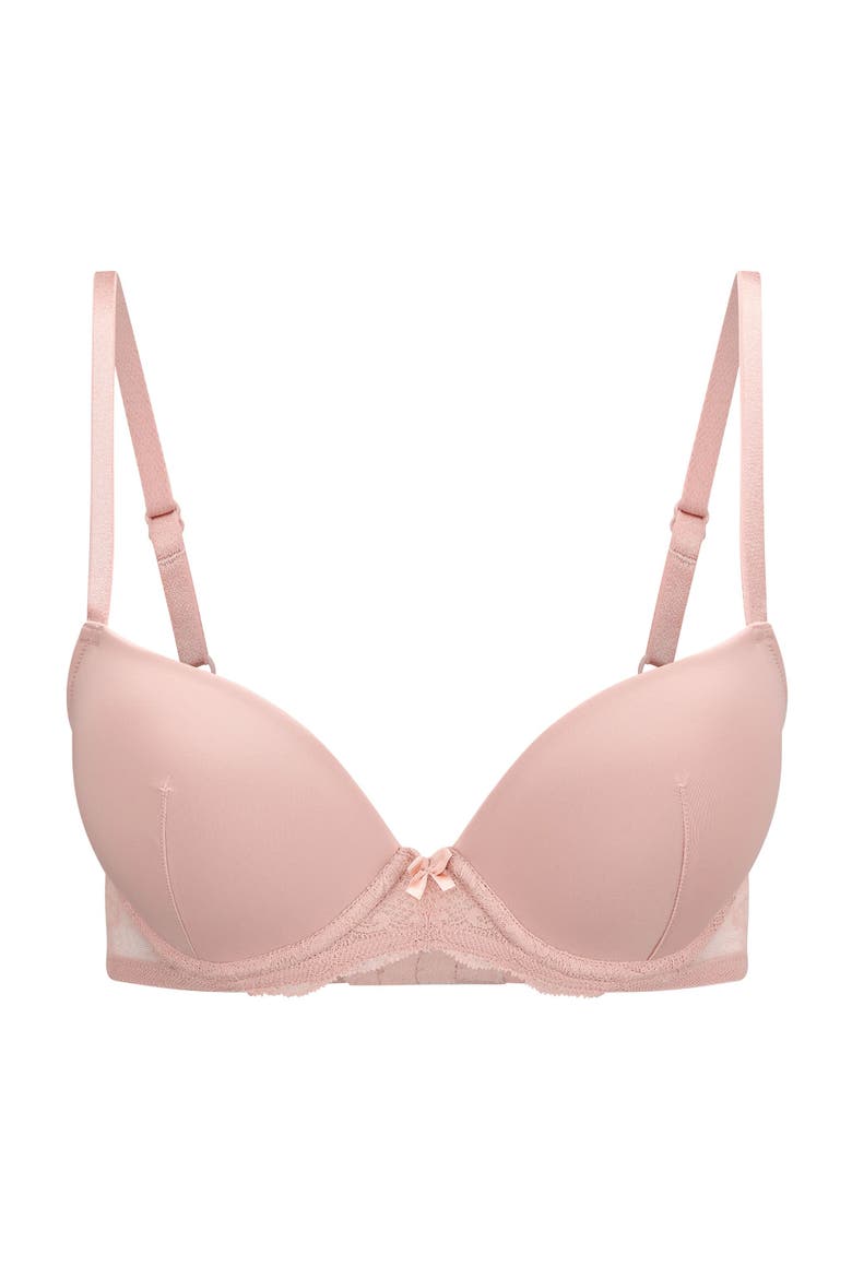 Jennakate Push Up Demi Bra, Alternate, color, Medium beige