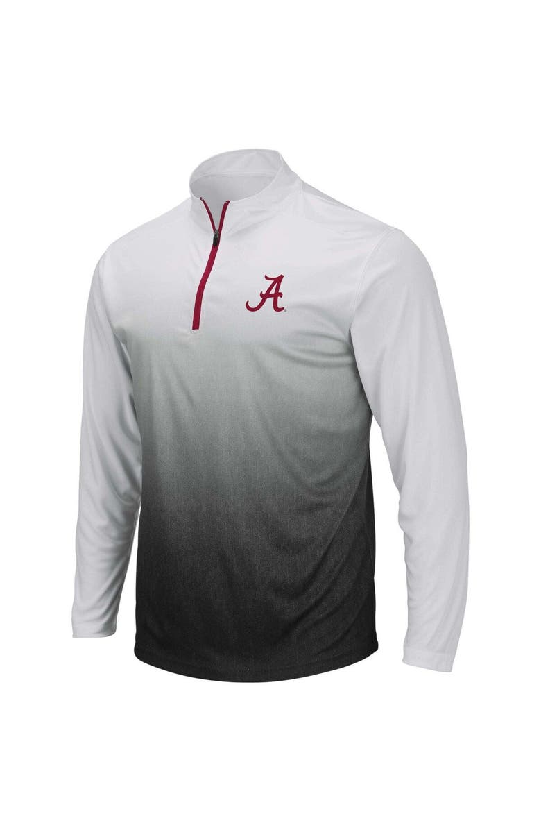 COLOSSEUM Men's Colosseum Gray Alabama Crimson Tide Magic Team Logo Quarter-Zip Jacket, Main, color,
