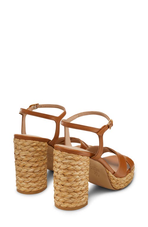 Stuart Weitzman Heel Strap Sandals With Braided Cross Design In Macchiato/natural