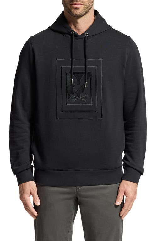 Psycho Bunny Oak City Embroidered Graphic Sweatshirt in Black 