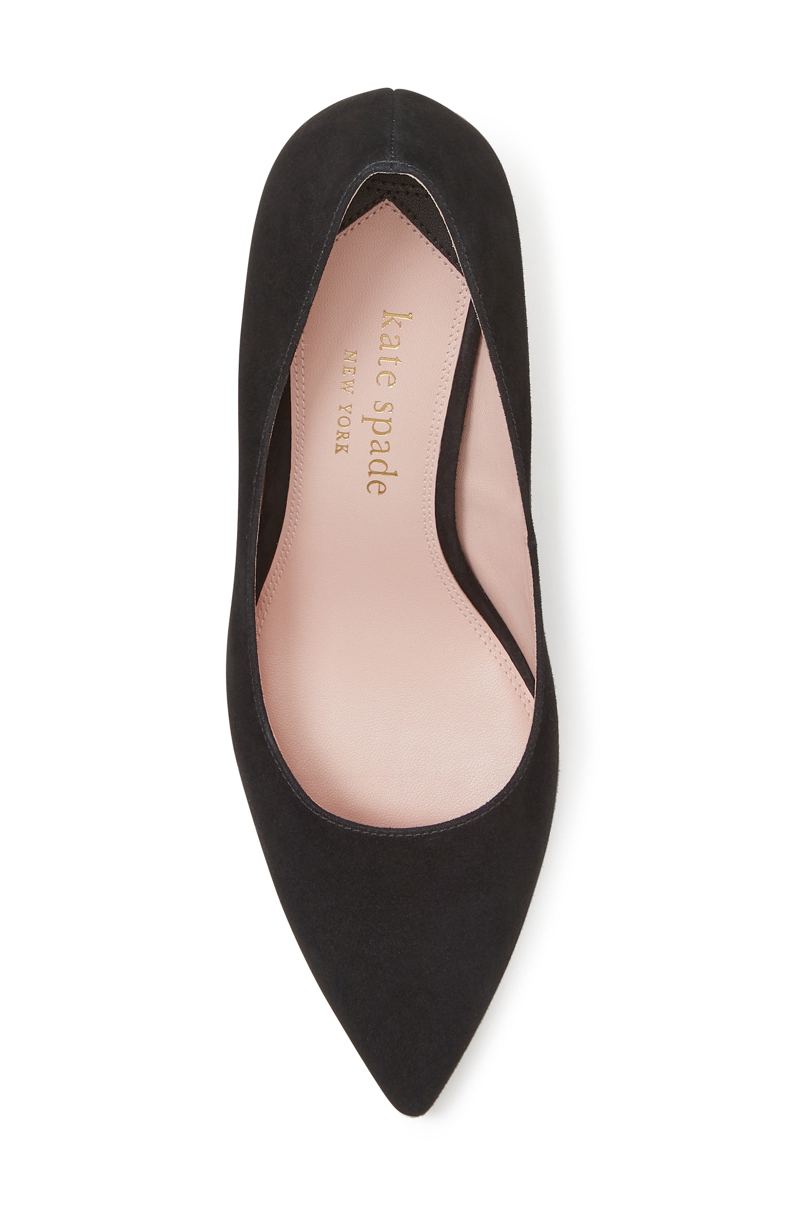Kate Spade New York charmer pointed toe pump, Alternate, color, Black/ Silver
